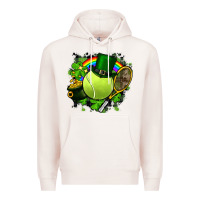 Pale Pink St. Patrick's Day Tennis Premium Hoodie - FaDigitalArtStudio