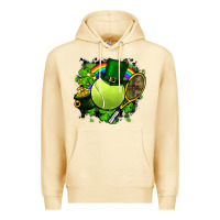 Pina Colada St. Patrick's Day Tennis Premium Hoodie - FaDigitalArtStudio