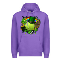 Purple St. Patrick's Day Tennis Premium Hoodie - FaDigitalArtStudio