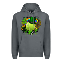 Rock St. Patrick's Day Tennis Premium Hoodie - FaDigitalArtStudio
