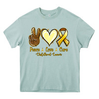 Arona Peace love cure Bone Cancer Heavy Core Tee - NancyCooperArtShop