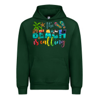 Forest Green the beach is calling Urban Hoodie - Artiststas