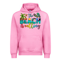 Fuchsia Pink the beach is calling Urban Hoodie - Artiststas