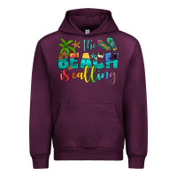 Mauve Wine the beach is calling Urban Hoodie - Artiststas