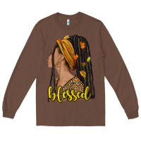 Chestnut Fall afro woman blessed Long Sleeve Tee - NancyCooperArtShop