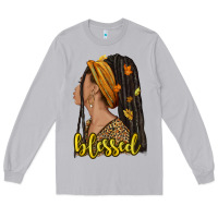 Moon Dust Fall afro woman blessed Long Sleeve Tee - NancyCooperArtShop