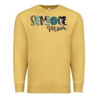 Antique Gold senior mom Premium Sweatshirt - CowhideDigitalArt