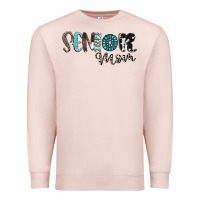 Pale Pink senior mom Premium Sweatshirt - CowhideDigitalArt