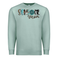 Seafoam senior mom Premium Sweatshirt - CowhideDigitalArt