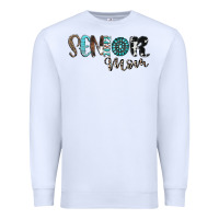 White senior mom Premium Sweatshirt - CowhideDigitalArt