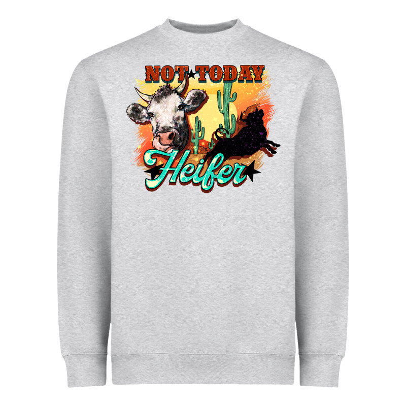 Not Today Heifer Heavyweight Sweatshirt by HowdyJamesFarm | Teevron