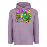 Lavender Just Bead it Heavyweight Hoodie - CowhideDigitalArt