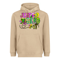 Mushroom Just Bead it Heavyweight Hoodie - CowhideDigitalArt