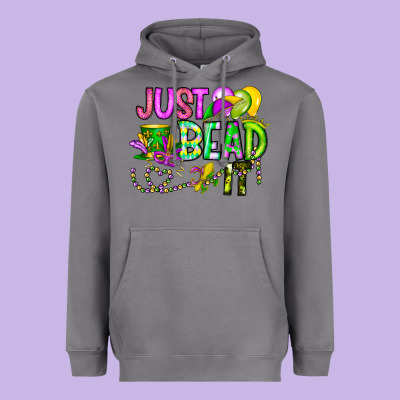 Just Bead It Heavyweight Hoodie Designed By Cowhidedigitalart