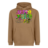 Toasted Coconut Just Bead it Heavyweight Hoodie - CowhideDigitalArt