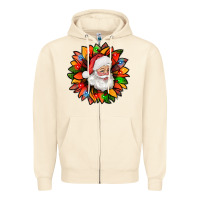 Sandshell santa claus with sunflower christmas bbs Zipper Hoodie - BundleAndBundleShop