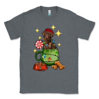 Charcoal Heather Christmas coffee cup with Labrador Classic Tee - RanaPortraitStore
