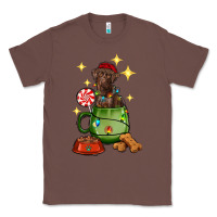 Chestnut Christmas coffee cup with Labrador Classic Tee - RanaPortraitStore