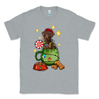 Heather Grey Christmas coffee cup with Labrador Classic Tee - RanaPortraitStore