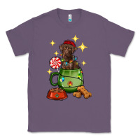 Lavender Christmas coffee cup with Labrador Classic Tee - RanaPortraitStore