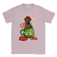 Lilac Christmas coffee cup with Labrador Classic Tee - RanaPortraitStore