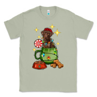 Matcha Christmas coffee cup with Labrador Classic Tee - RanaPortraitStore