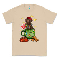 Mushroom Christmas coffee cup with Labrador Classic Tee - RanaPortraitStore