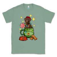Sage Christmas coffee cup with Labrador Classic Tee - RanaPortraitStore