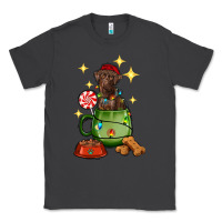 Smoke Christmas coffee cup with Labrador Classic Tee - RanaPortraitStore