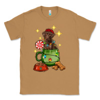 Toasted Coconut Christmas coffee cup with Labrador Classic Tee - RanaPortraitStore