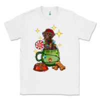 White Christmas coffee cup with Labrador Classic Tee - RanaPortraitStore