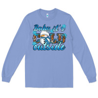 Colony Blue Baby it's cold outside Long Sleeve Tee - RanaPortraitStore
