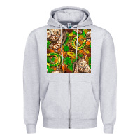 Heather Grey St. Patrick's Day Horse With Horseshoes Seamless Zipper Hoodie - FaDigitalArtStudio