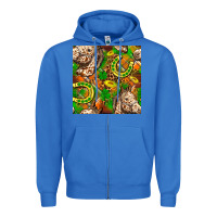 True Royal St. Patrick's Day Horse With Horseshoes Seamless Zipper Hoodie - FaDigitalArtStudio