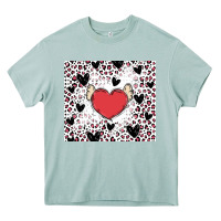 Arona valentine's day hearts Heavy Core Tee - MaliasSmallBusiness