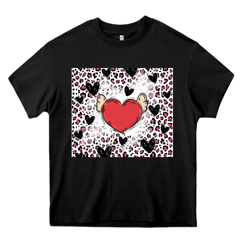 Valentine's Day Hearts Heavy Core Tee by MaliasSmallBusiness | Teevron