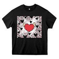 Black valentine's day hearts Heavy Core Tee - MaliasSmallBusiness