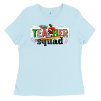 Baby Blue teacher squad Ladies Tee - NancyCooperArtShop