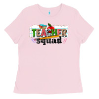 Bubblegum Pink teacher squad Ladies Tee - NancyCooperArtShop