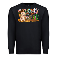 Black Easter Howdy Peeps Bunny Premium Sweatshirt - CowhideDigitalArt