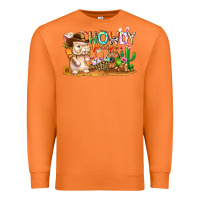 Carrot Easter Howdy Peeps Bunny Premium Sweatshirt - CowhideDigitalArt