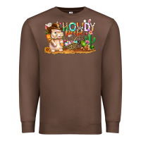 Chestnut Easter Howdy Peeps Bunny Premium Sweatshirt - CowhideDigitalArt