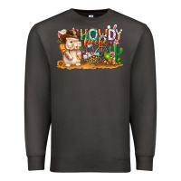 Smoke Easter Howdy Peeps Bunny Premium Sweatshirt - CowhideDigitalArt