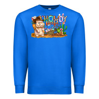 True Royal Easter Howdy Peeps Bunny Premium Sweatshirt - CowhideDigitalArt
