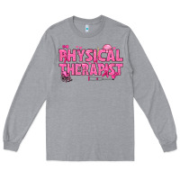 Heather Grey breast cancer physical therapist Long Sleeve Tee - texasbilliewilder