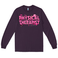 Plum breast cancer physical therapist Long Sleeve Tee - texasbilliewilder