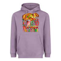 Lavender Food Is My Valentine Heavyweight Hoodie - CowhideDigitalArt