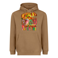 Toasted Coconut Food Is My Valentine Heavyweight Hoodie - CowhideDigitalArt