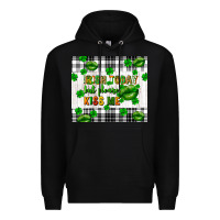 Black Irish today but please kiss me st. patricks day Premium Hoodie - FaDigitalArtStudio