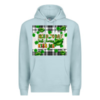 Blue Mist Irish today but please kiss me st. patricks day Premium Hoodie - FaDigitalArtStudio